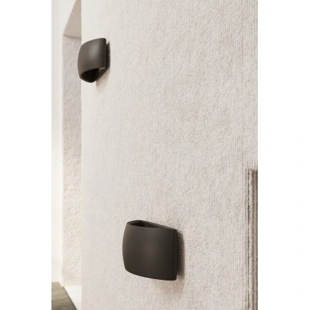 Kinkiety - czarny kinkiet ceramiczny pontius sl.0876 sollux lighting 