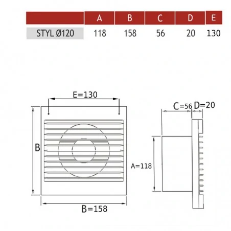 Wentylatory-z-czujnikiem-wilgotnosci - wentylator osiowy z przepustnicą włącznikiem czasowym oraz czujnikiem wilgoci higrostatem styl 120wch p  007-0010p dospel 