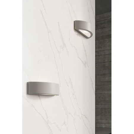 Kinkiety - szary ceramiczny kinkiet atena sl.0873 sollux lighting 