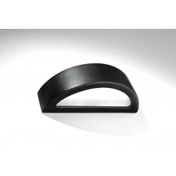 Kinkiety - czarny ceramiczny kinkiet atena sl.0874 sollux lighting 