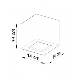 Kinkiety - ceramiczny kinkiet leo sl.0005 sollux lighting 