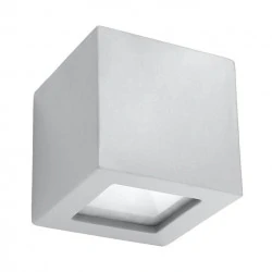 Kinkiety - ceramiczny szary kinkiet leo sl.0871 sollux lighting