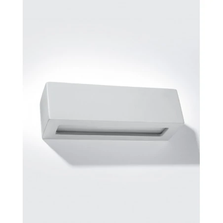 Kinkiety - szary ceramiczny kinkiet vega sl.0877 sollux lighting 