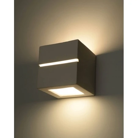 Kinkiety - ceramiczny kinkiet leo line sl.0230 sollux lighting 