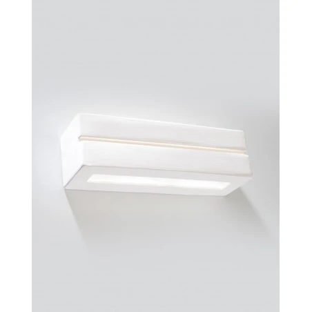 Kinkiety - ceramiczny kinkiet vega line sl.0231 sollux lighting 