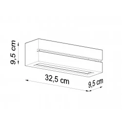 Kinkiety - ceramiczny kinkiet vega line sl.0231 sollux lighting 