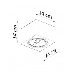 Oswietlenie-sufitowe - ceramiczny plafon seida sl.0850 sollux lighting 