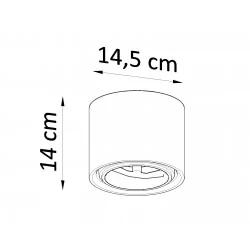 Oswietlenie-sufitowe - ceramiczny plafon kalu sl.0841 sollux lighting 