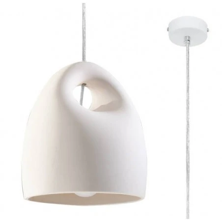 Oswietlenie-sufitowe - ceramiczna lampa wisząca bukano sl.0842 sollux lighting 