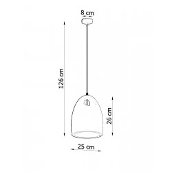 Oswietlenie-sufitowe - ceramiczna lampa wisząca bukano sl.0842 sollux lighting 