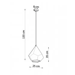 Oswietlenie-sufitowe - ceramiczna lampa wisząca pavlus sl.0844 sollux lighting 