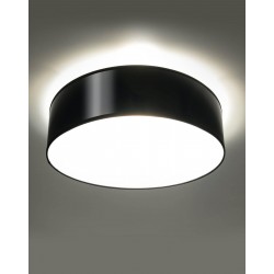 Oswietlenie-sufitowe - czarny plafon 2xe27 arena 35 sl.121 sollux lighting 