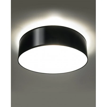 Oswietlenie-sufitowe - czarny plafon 2xe27 arena 35 sl.121 sollux lighting 