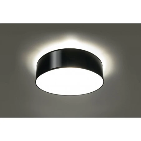 Oswietlenie-sufitowe - czarny plafon 2xe27 arena 35 sl.121 sollux lighting 