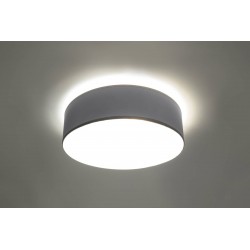 Oswietlenie-sufitowe - szary plafon 2xe27 arena 35 sl.0122 sollux lighting 
