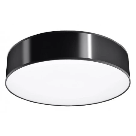 Oswietlenie-sufitowe - czarny plafon 3xe27 arena 45 sl.0124 sollux lighting 