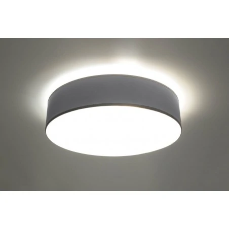 Oswietlenie-sufitowe - szary plafon 3xe27 arena 45 sl.0125 sollux lighting 