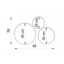 Oswietlenie-sufitowe - szary plafon 3xe27 arena 45 sl.0125 sollux lighting 