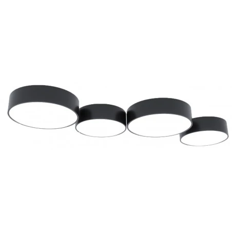 Oswietlenie-sufitowe - szary plafon 3xe27 arena 45 sl.0125 sollux lighting 