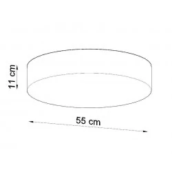 Oswietlenie-sufitowe - czarny plafon 4xe27 arena 55 sl.0917 sollux lighting 