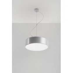 Oswietlenie-sufitowe - szara lampa wisząca 2xe27 arena 35 sl.0116 sollux lighting 