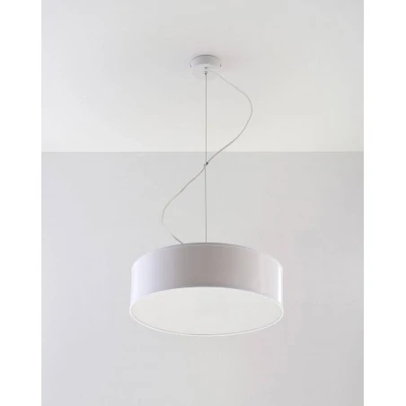 Oswietlenie-sufitowe - biała lampa wisząca 2xe27 arena 35 sl.0117 sollux lighting 