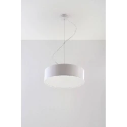 Oswietlenie-sufitowe - biała lampa wisząca 2xe27 arena 35 sl.0117 sollux lighting 