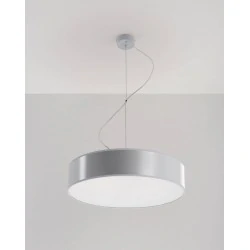 Oswietlenie-sufitowe - szara lampa wisząca 3xe27 arena 45 sl.0119 sollux lighting 