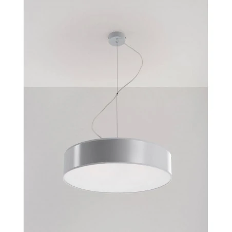 Oswietlenie-sufitowe - szara lampa wisząca 3xe27 arena 45 sl.0119 sollux lighting 