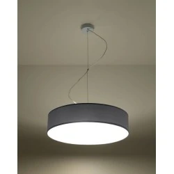 Oswietlenie-sufitowe - szara lampa wisząca 3xe27 arena 45 sl.0119 sollux lighting 