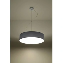 Oswietlenie-sufitowe - szara lampa wisząca 3xe27 arena 45 sl.0119 sollux lighting 