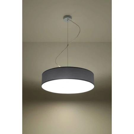 Oswietlenie-sufitowe - szara lampa wisząca 3xe27 arena 45 sl.0119 sollux lighting 