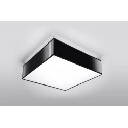 Oswietlenie-sufitowe - czarny plafon 2xe27 horus 35 sl.0136 sollux lighting 