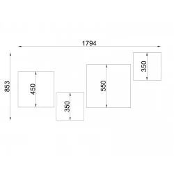 Oswietlenie-sufitowe - czarny plafon 2xe27 horus 35 sl.0136 sollux lighting 