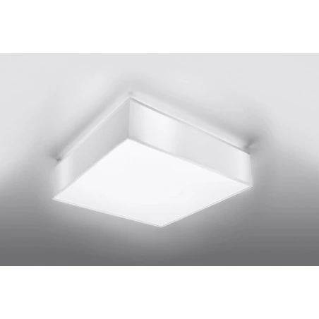 Oswietlenie-sufitowe - biały plafon 2xe27 horus 35 sl.0138 sollux lighting 