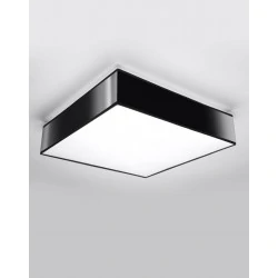 Oswietlenie-sufitowe - czarny plafon 3xe27 horus 45 sl.0139 sollux lighting 