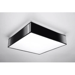 Oswietlenie-sufitowe - czarny plafon 3xe27 horus 45 sl.0139 sollux lighting 