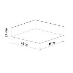 Oswietlenie-sufitowe - czarny plafon 3xe27 horus 45 sl.0139 sollux lighting 