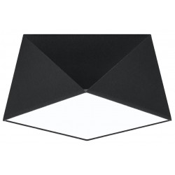 Oswietlenie-sufitowe - czarny plafon hexa 25 sl.0687 sollux lighting