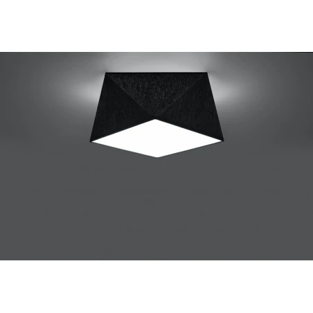 Oswietlenie-sufitowe - czarny plafon hexa 25 sl.0687 sollux lighting 