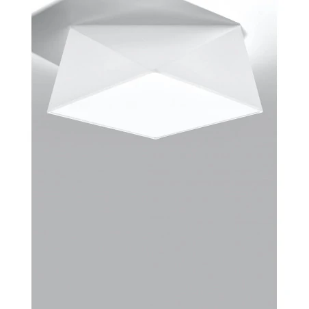 Oswietlenie-sufitowe - biały plafon 2xe27 hexa 35 sl.0689 sollux lighting 