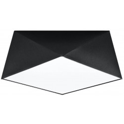 Oswietlenie-sufitowe - czarny plafon 2xe27 hexa 35 sl.0690 sollux lighting