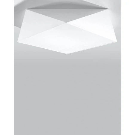 Oswietlenie-sufitowe - biały plafon 3xe27 hexa 45 sl.0692 sollux lighting 