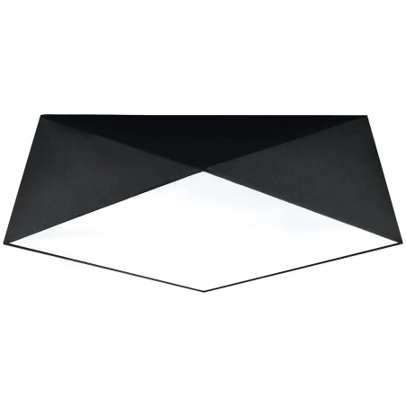 Oswietlenie-sufitowe - czarny plafon 3xe27 hexa 45 sl.0693 sollux lighting 