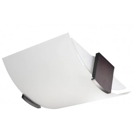 Plafony - sl.0186 plafon półokrągły biały wenge 2xe27 emilio sollux 