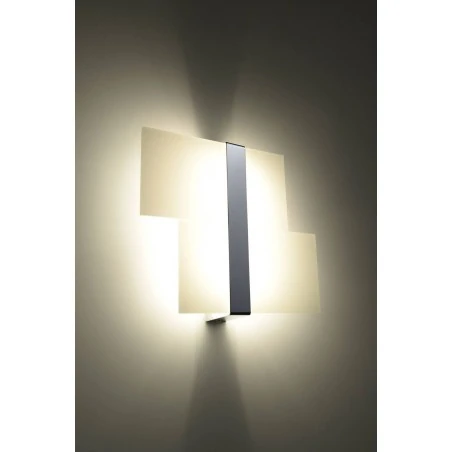 Kinkiety - biały kinkiet massimo chrom sl.0187 sollux lighting 