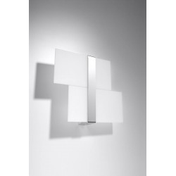 Kinkiety - biały kinkiet massimo chrom sl.0187 sollux lighting 