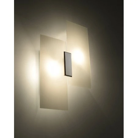 Kinkiety-do-salonu - sl.0197 kinkiet geometryczny z chromem 2xe27 fabiano sollux 