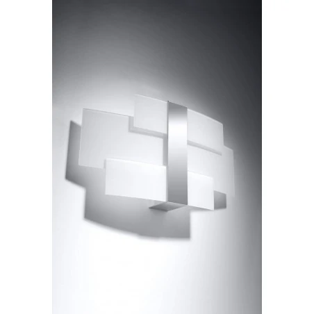 Kinkiety-do-salonu - sl.0350 celia kinkiet geometryczny z chromowaną wstawką 2xg9 sollux 