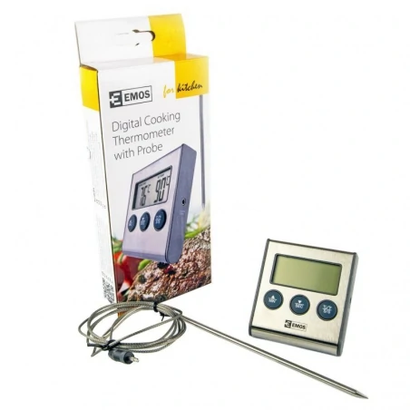 Termometry-i-stacje-pogodowe - termometr do żywności z minutnikiem i sondą e2157 emos 
